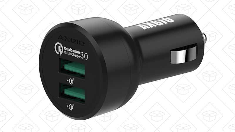 Cargador de Coche Axgio 36W con Carga Rápida 3.0 y cable USB-C, $12 con código QZT4TRDM | Con dos cables MicroUSB, $12 con código K3I6DJKS
